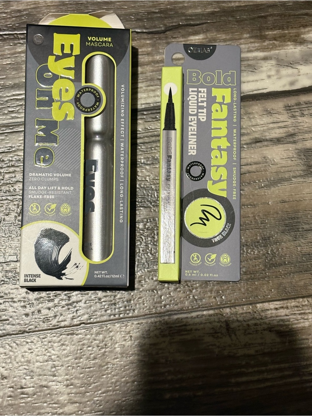 Eyes on Me Volume Mascara and Felt Tip Liquid Eyeliner - Black